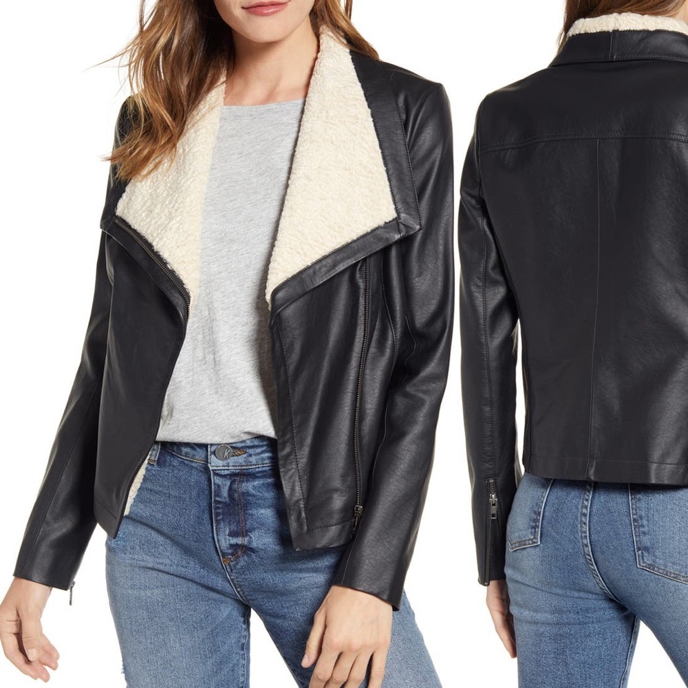 Caslon Faux Leather Jacket